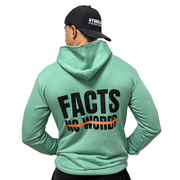 Felpa - FACTS. NO WORDS. - Salvia